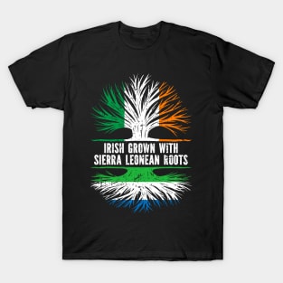 Irish Grown With Sierra Leonean Roots Ireland Flag T-Shirt